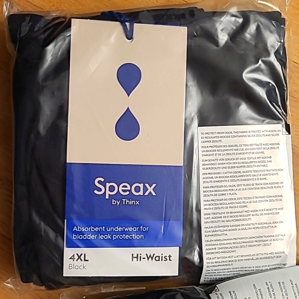 Brand new 4X NWT Absorbent Underwear